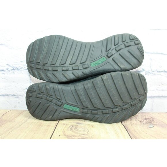 LL Bean Black Suede Comfort Moccasin Slip On Loafer Shoes Size 8.5 Wide - Picture 9 of 9